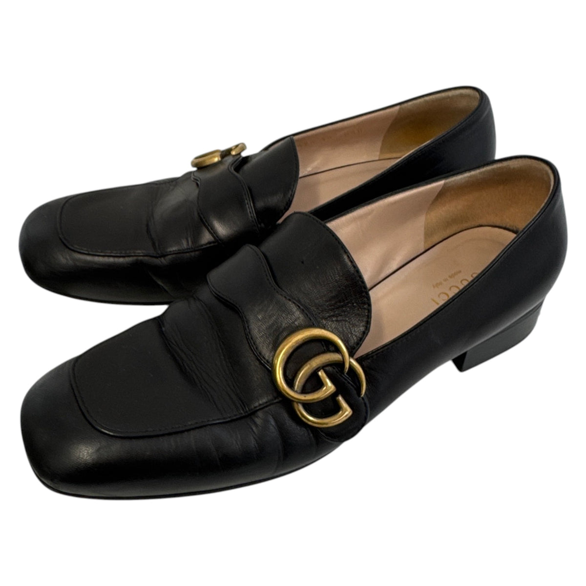Women's GG Marmont Loafers Black Size UK 5 / EU 38 - Photo 8