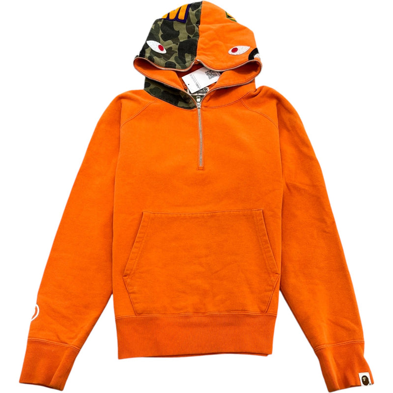 Men's Shark Hoodie Orange Size M