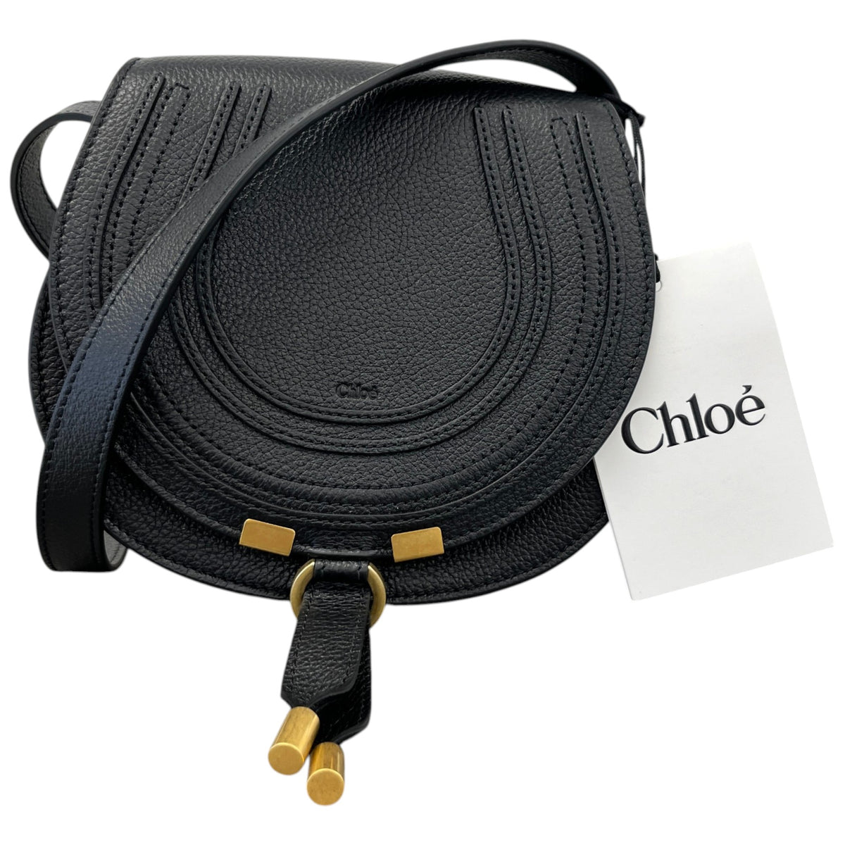 Women's Small Marcie Saddle Handbag Black - Photo 1