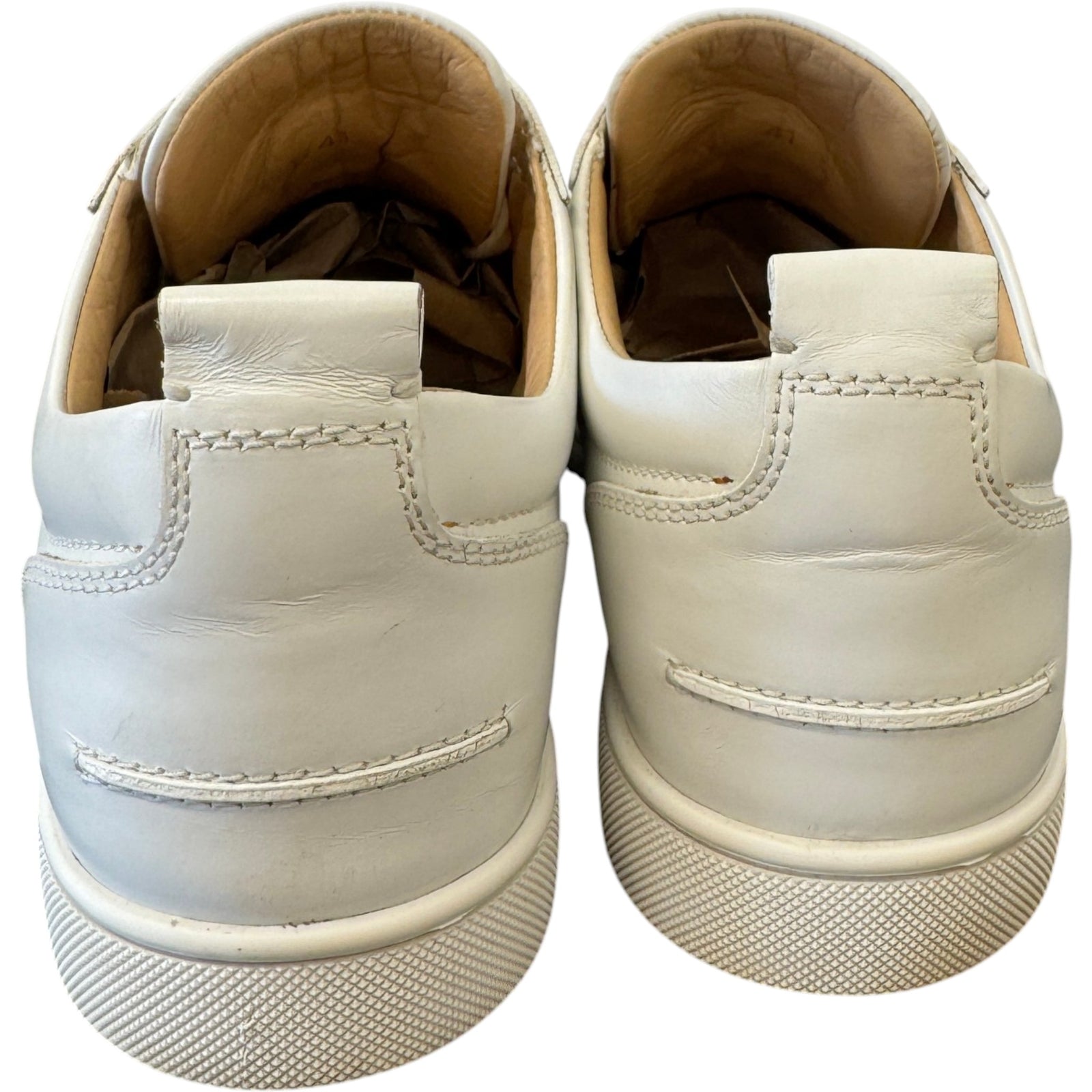 Men's Louis Junior Flat Low Trainers White Size UK 7 / EU 41 - Photo 9