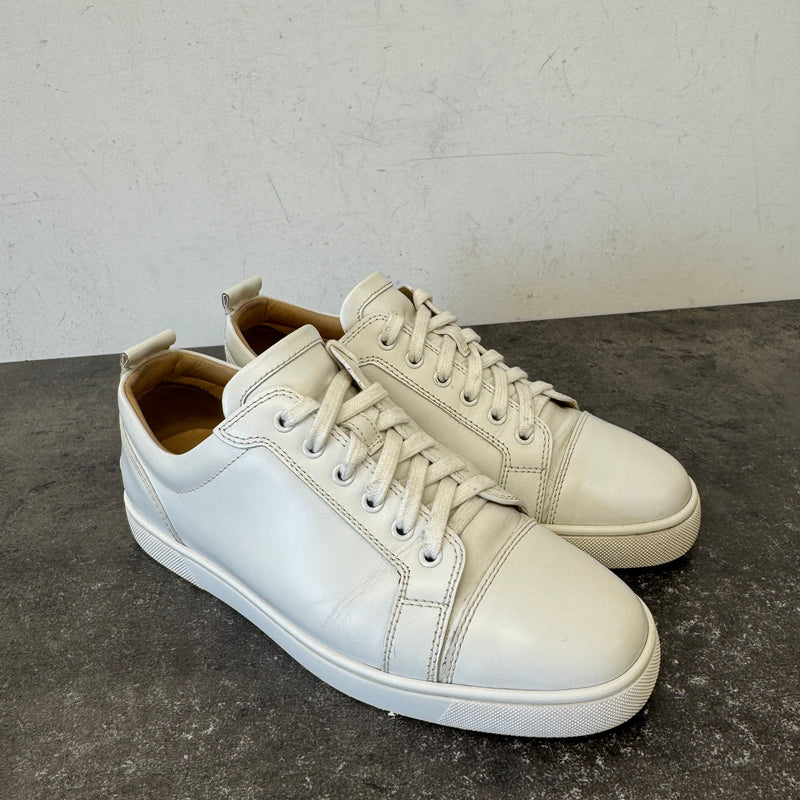 Men's Louis Junior Flat Low Trainers White Size UK 7 / EU 41