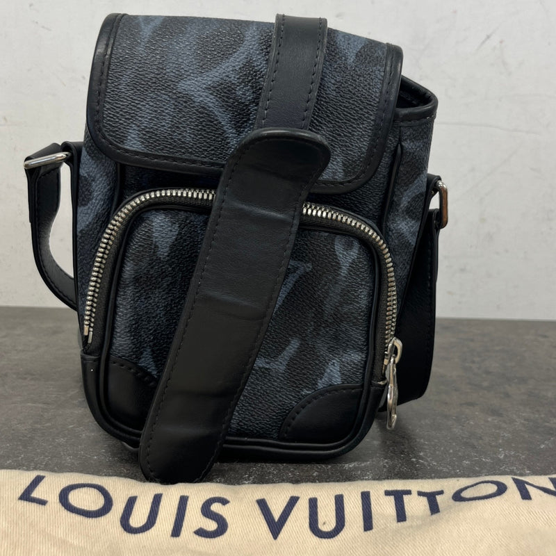 Louis Vuitton Men's Monogram Pastel Nano Amazon Messenger Bag Black