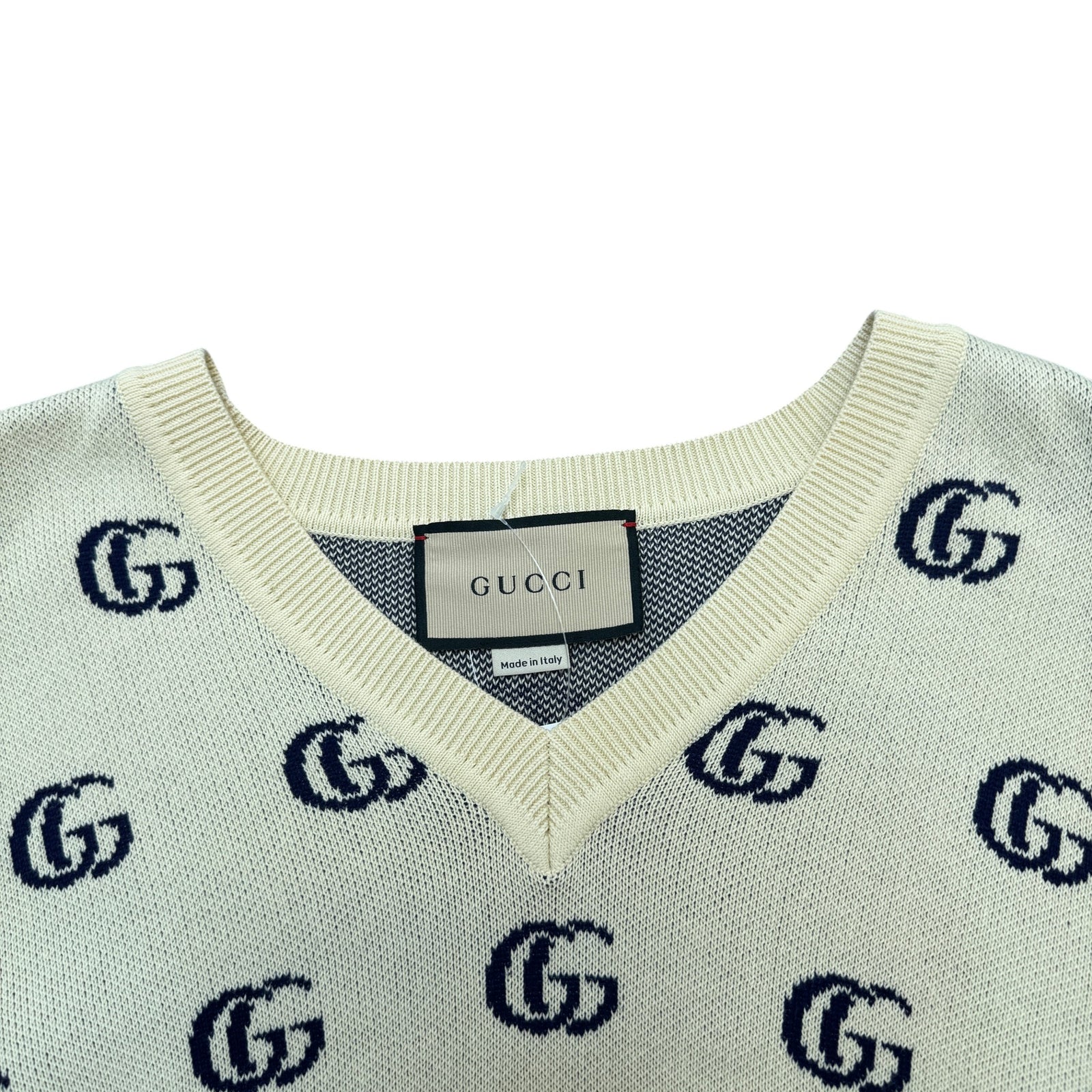 Men's Gg Supreme Jumper Beige Size S - Photo 3