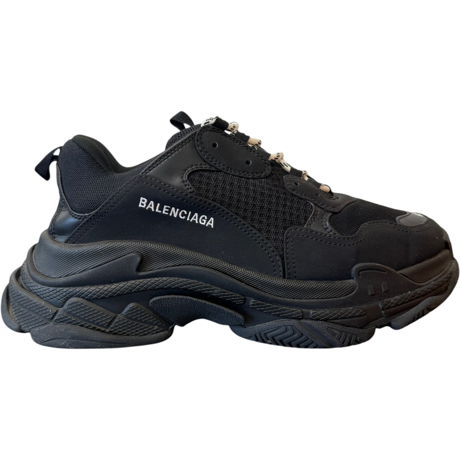 Men's Triple S Low Trainers Black Size UK 9 / EU 43 - Photo 1