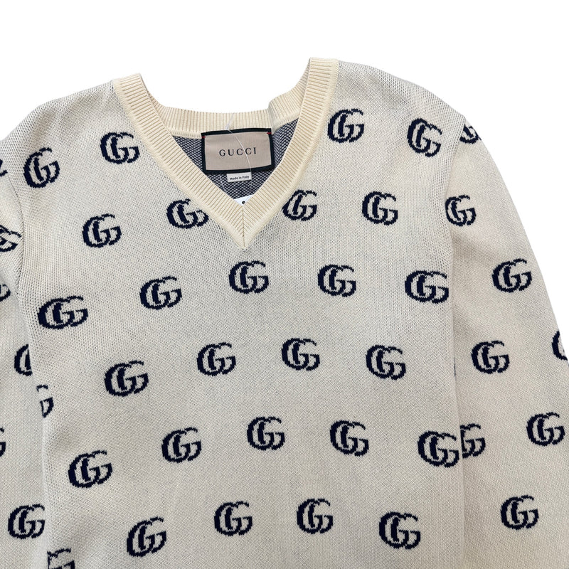 Men's Gg Supreme Jumper Beige Size S
