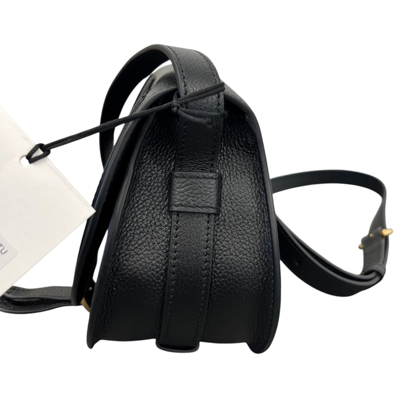 Women's Small Marcie Saddle Handbag Black