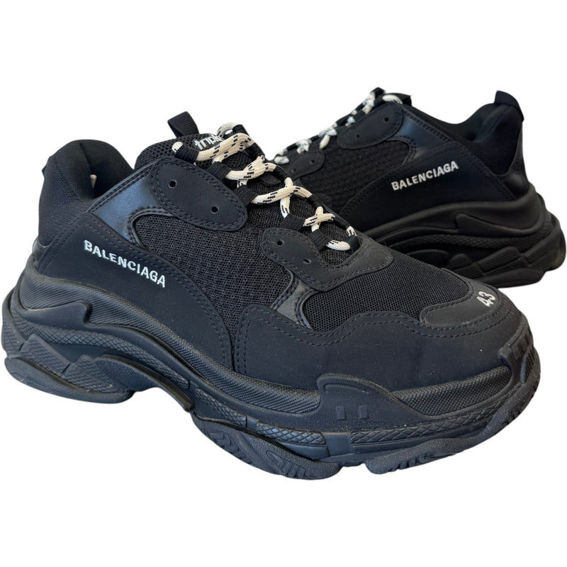 Men's Triple S Low Trainers Black Size UK 9 / EU 43