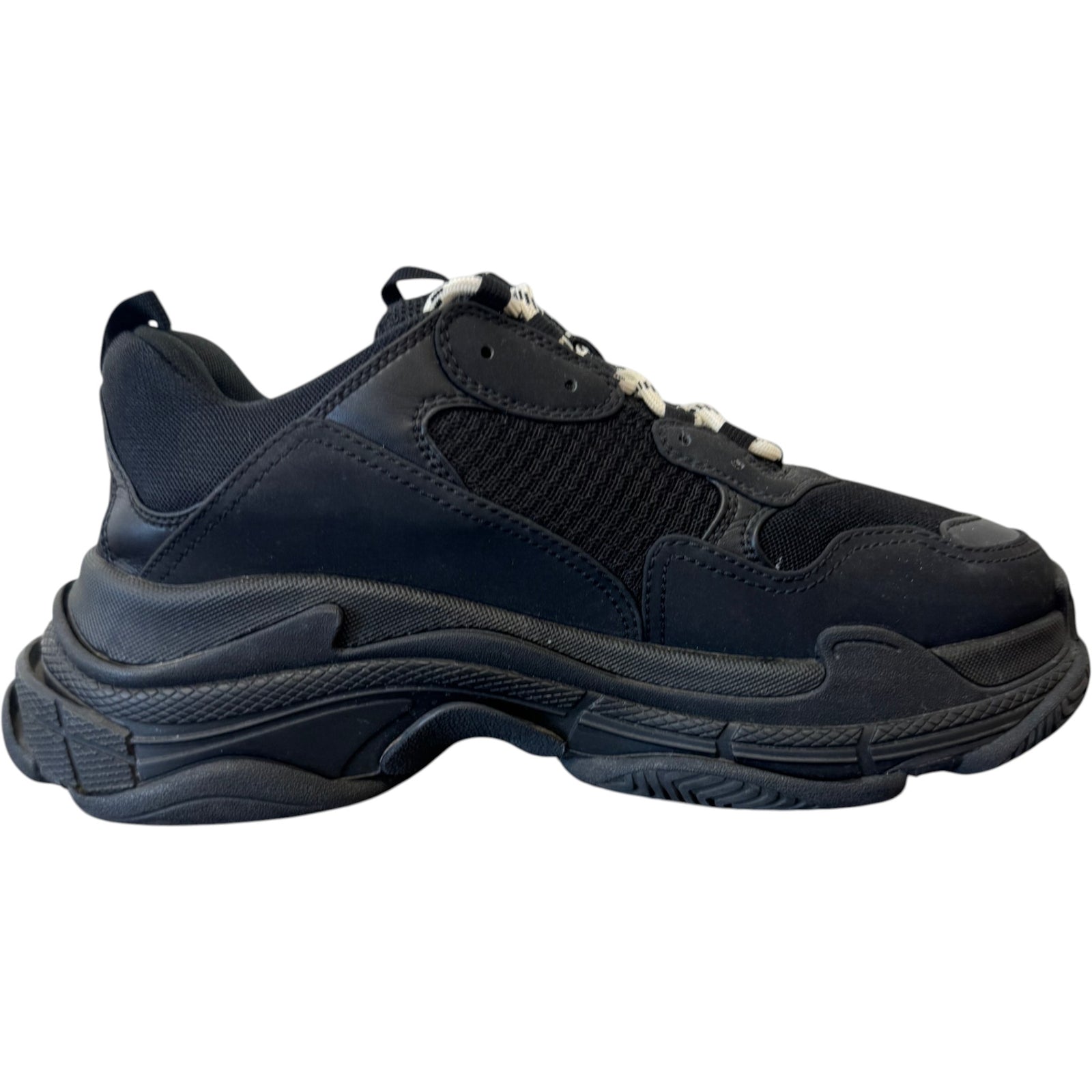 Men's Triple S Low Trainers Black Size UK 9 / EU 43 - Photo 5