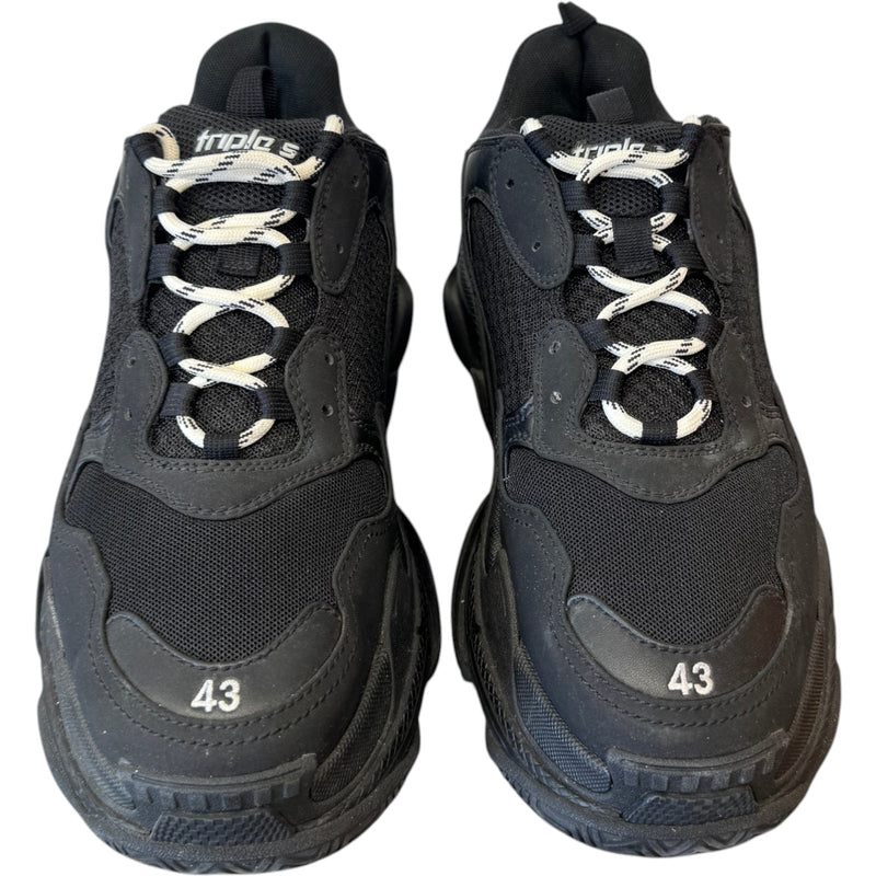 Men's Triple S Low Trainers Black Size UK 9 / EU 43