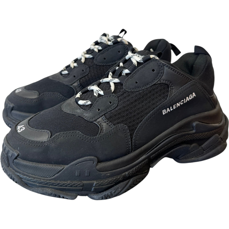 Men's Triple S Low Trainers Black Size UK 9 / EU 43