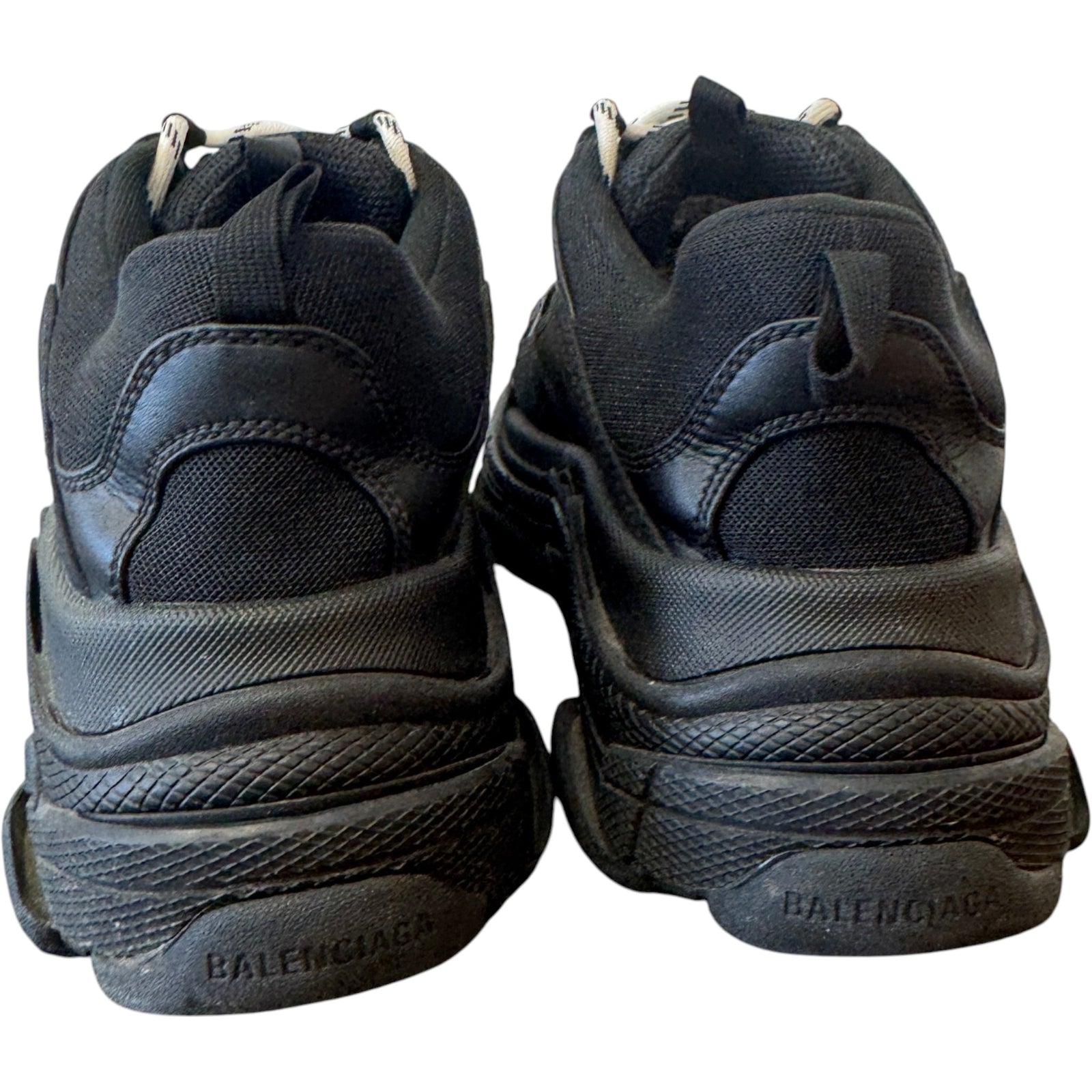 Men's Triple S Low Trainers Black Size UK 9 / EU 43 - Photo 9
