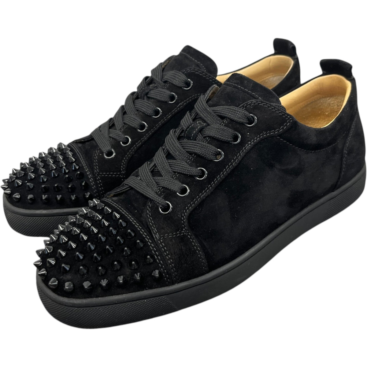 Men's Louis Junior Spikes Flat Low Trainers Black Size UK 7 / EU 41 - Photo 8