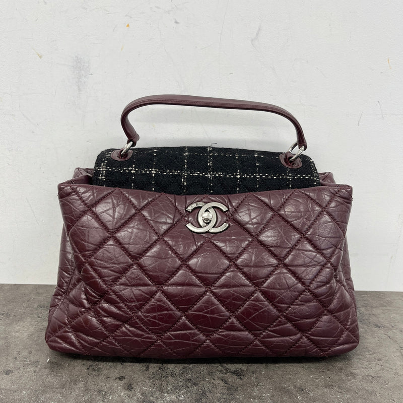 Women's Portobello Top Handle Handbag Burgundy