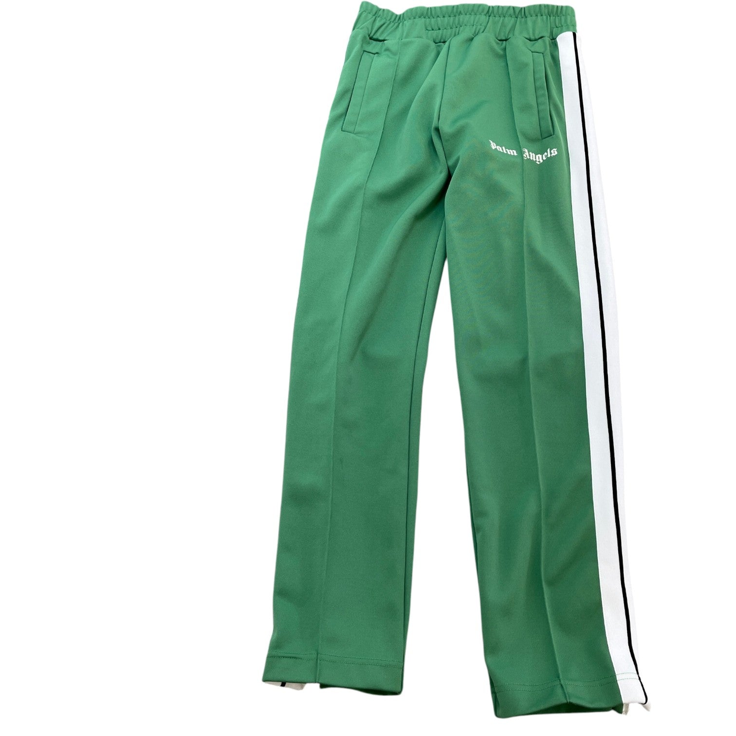 Men's Logo Print Track Joggers Green Size M - Photo 1