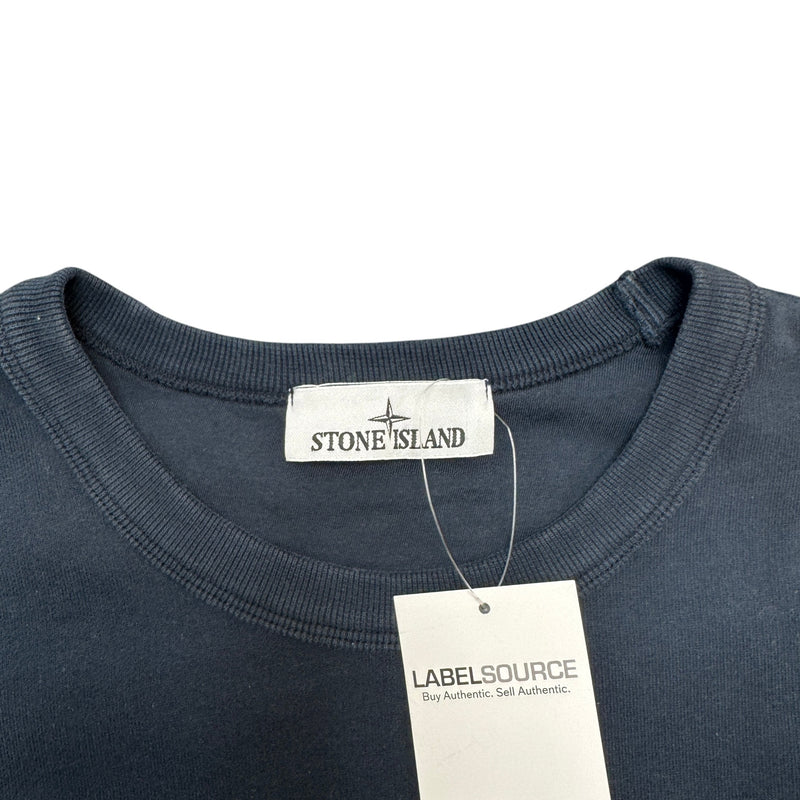 Men's Applique Logo Jumper Navy Size M