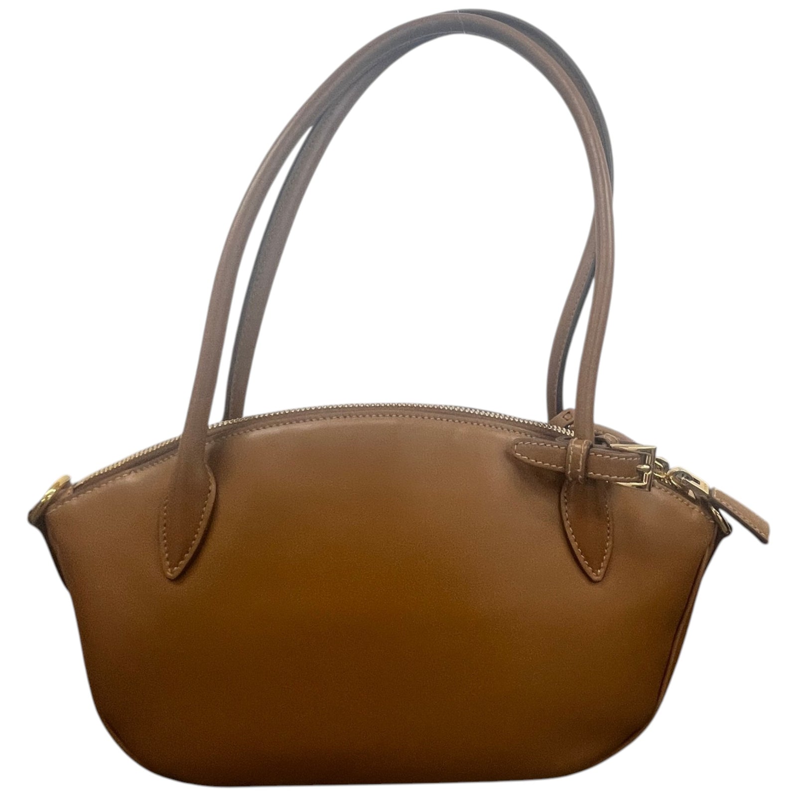 Prada Women's Plaque Logo Handbag Brown - Photo 3