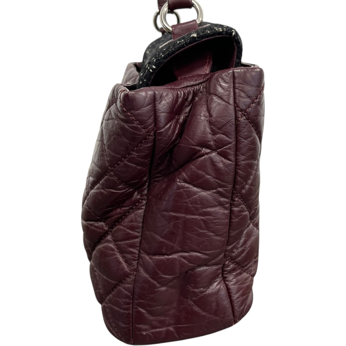 Women's Portobello Top Handle Handbag Burgundy - Photo 7