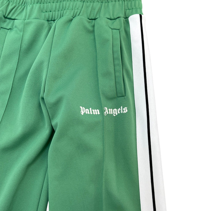 Men's Logo Print Track Joggers Green Size M