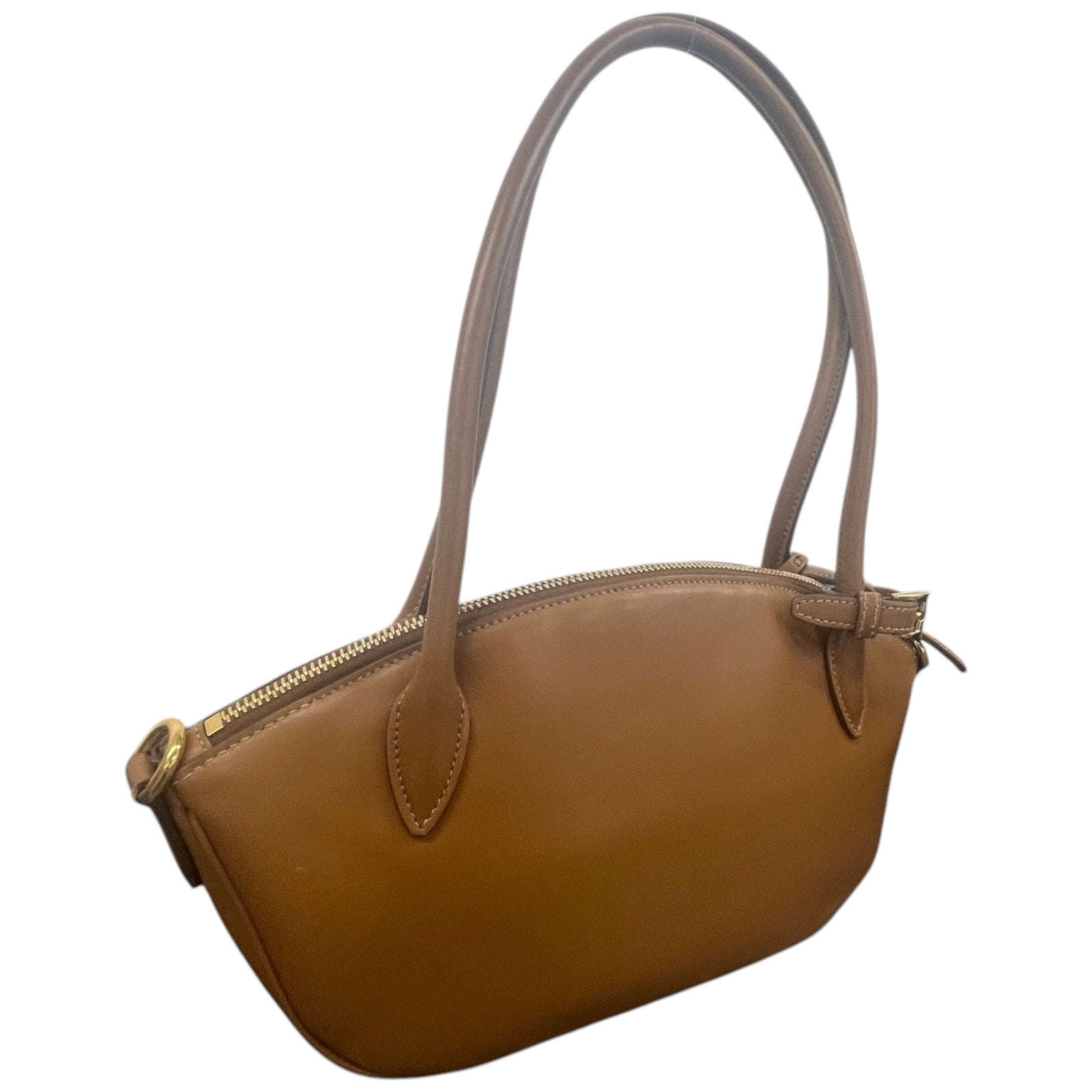 Prada Women's Plaque Logo Handbag Brown - Photo 9