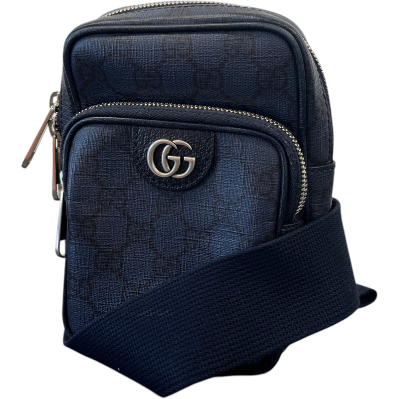 Men's Gg Supreme Mini Ophidia Messenger Bag Blue