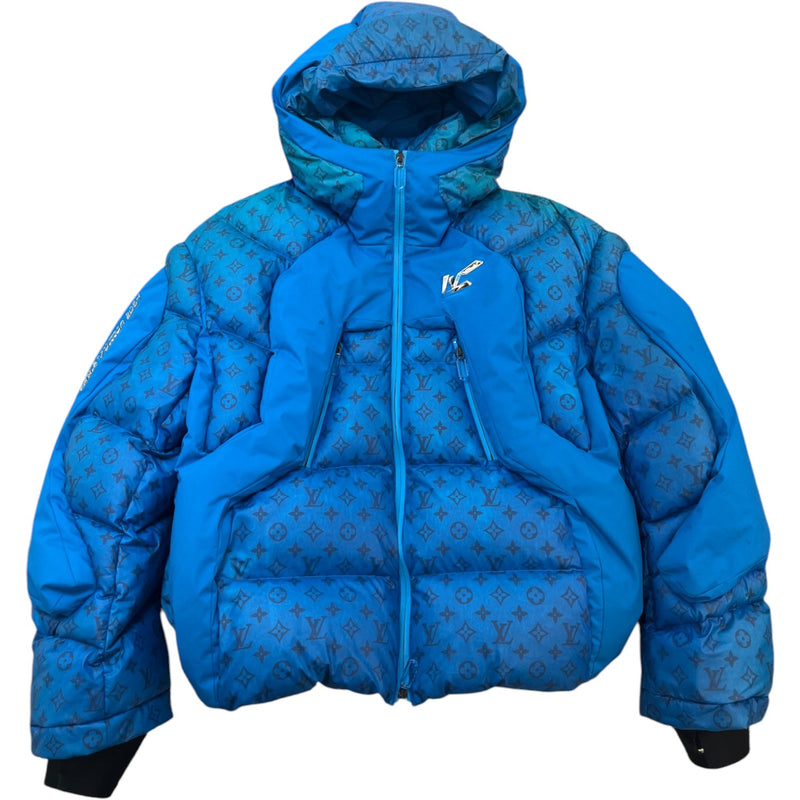 Men's 2054 Heat Reactive Monogram Down Jacket Blue Size XXL