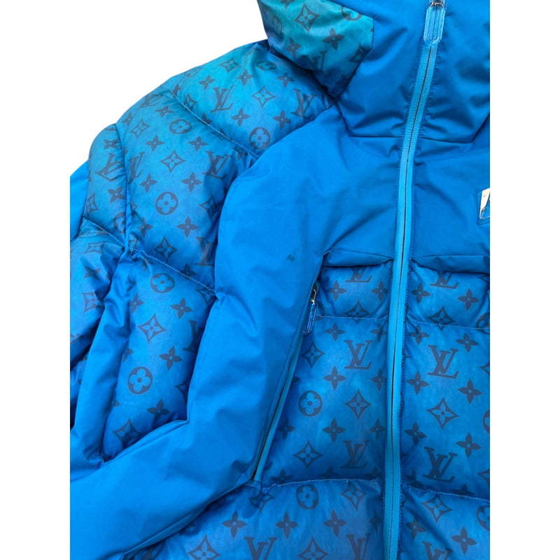 Men's 2054 Heat Reactive Monogram Down Jacket Blue Size XXL