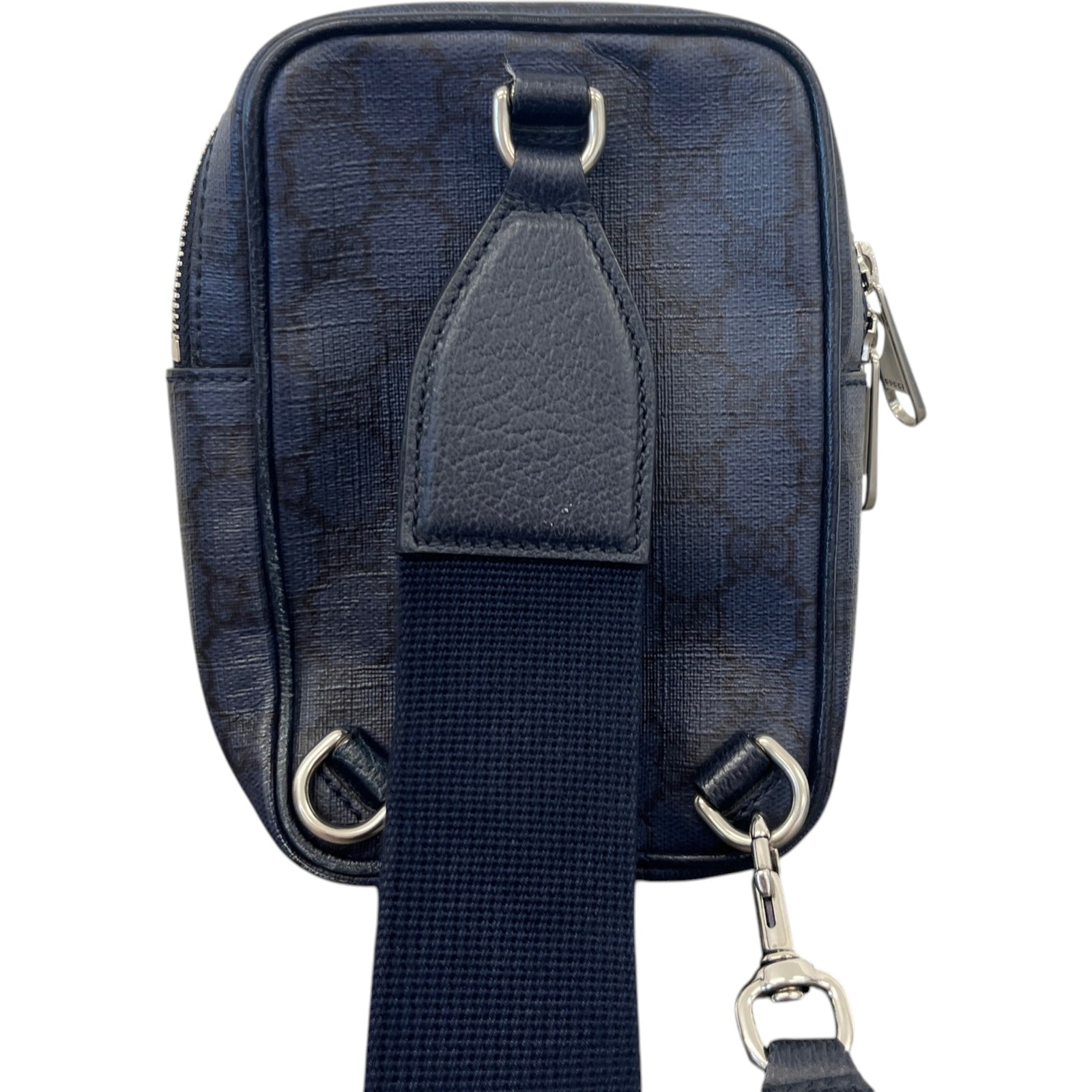 Men's Gg Supreme Mini Ophidia Messenger Bag Blue - Photo 3