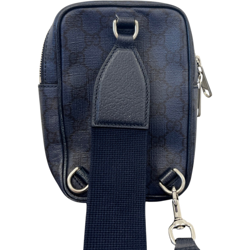 Men's Gg Supreme Mini Ophidia Messenger Bag Blue