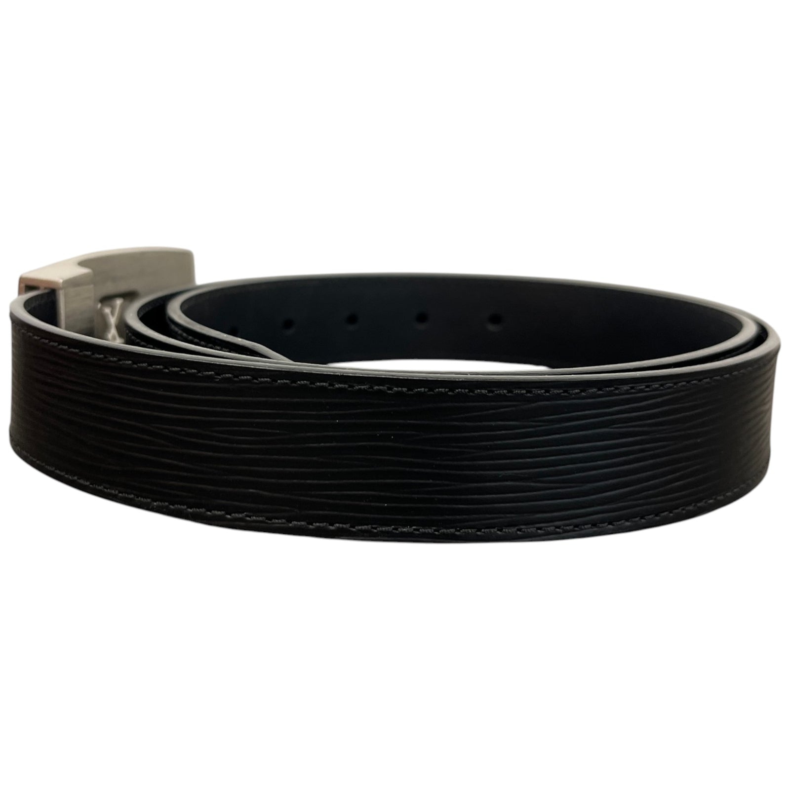 Louis Vuitton Men's Epi LV Buckle Belt Black Size 40" - Photo 4