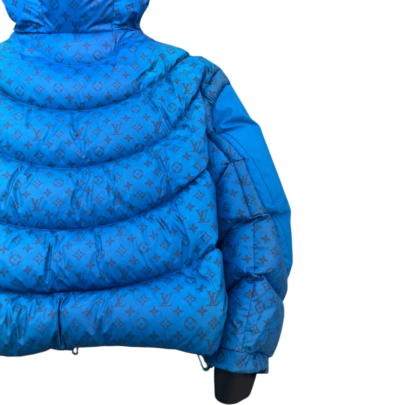 Men's 2054 Heat Reactive Monogram Down Jacket Blue Size XXL
