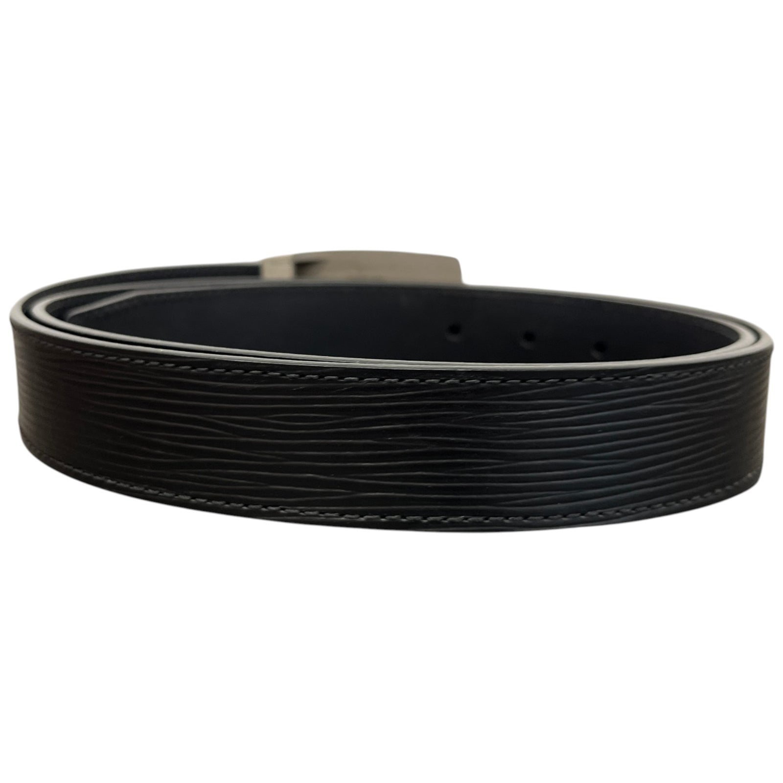 Louis Vuitton Men's Epi LV Buckle Belt Black Size 40" - Photo 2