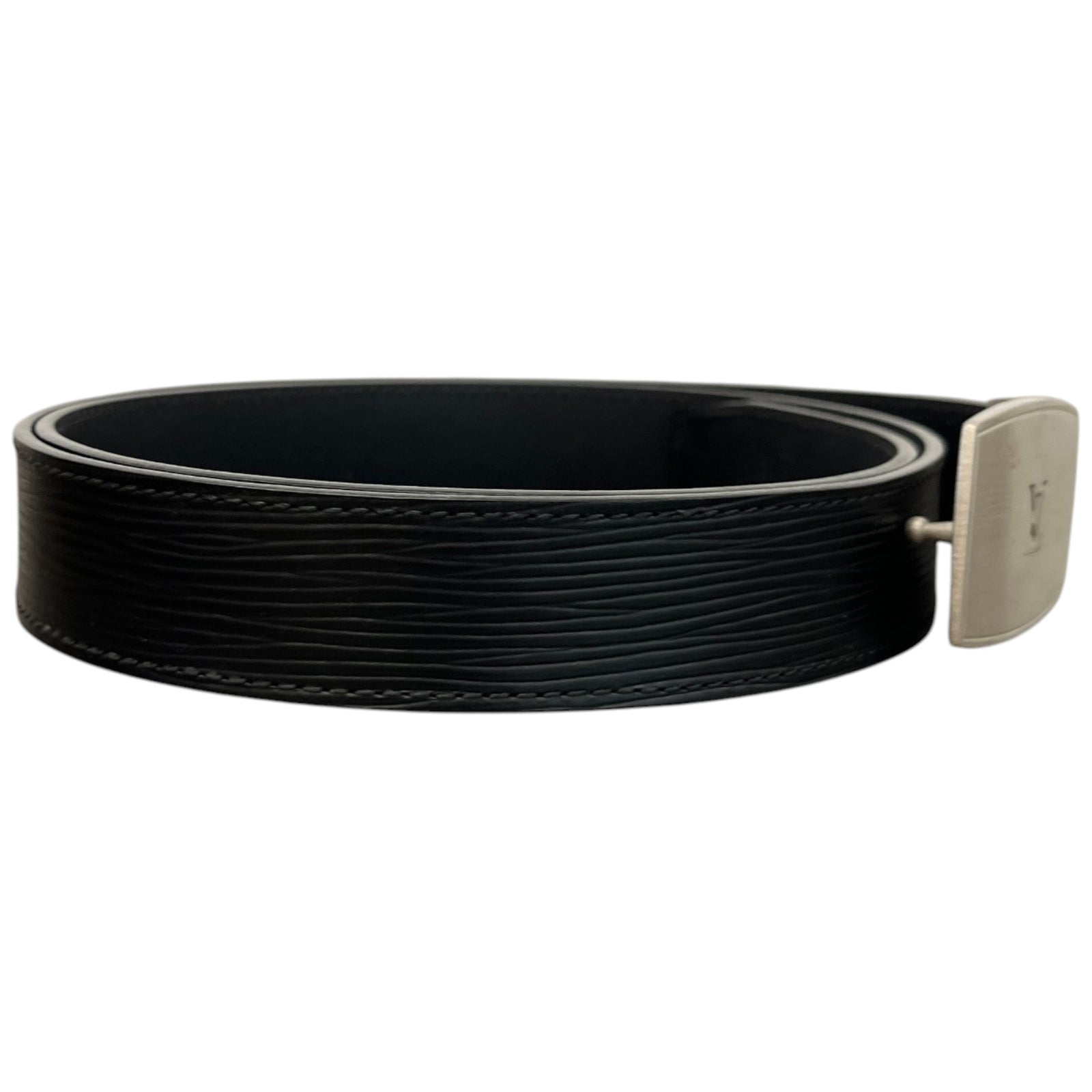 Louis Vuitton Men's Epi LV Buckle Belt Black Size 40" - Photo 3