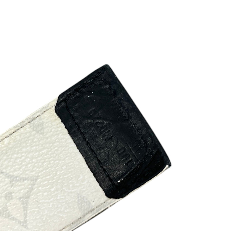 Men's Reversible LV Circle Monogram Eclipse Belt Black Size 34"