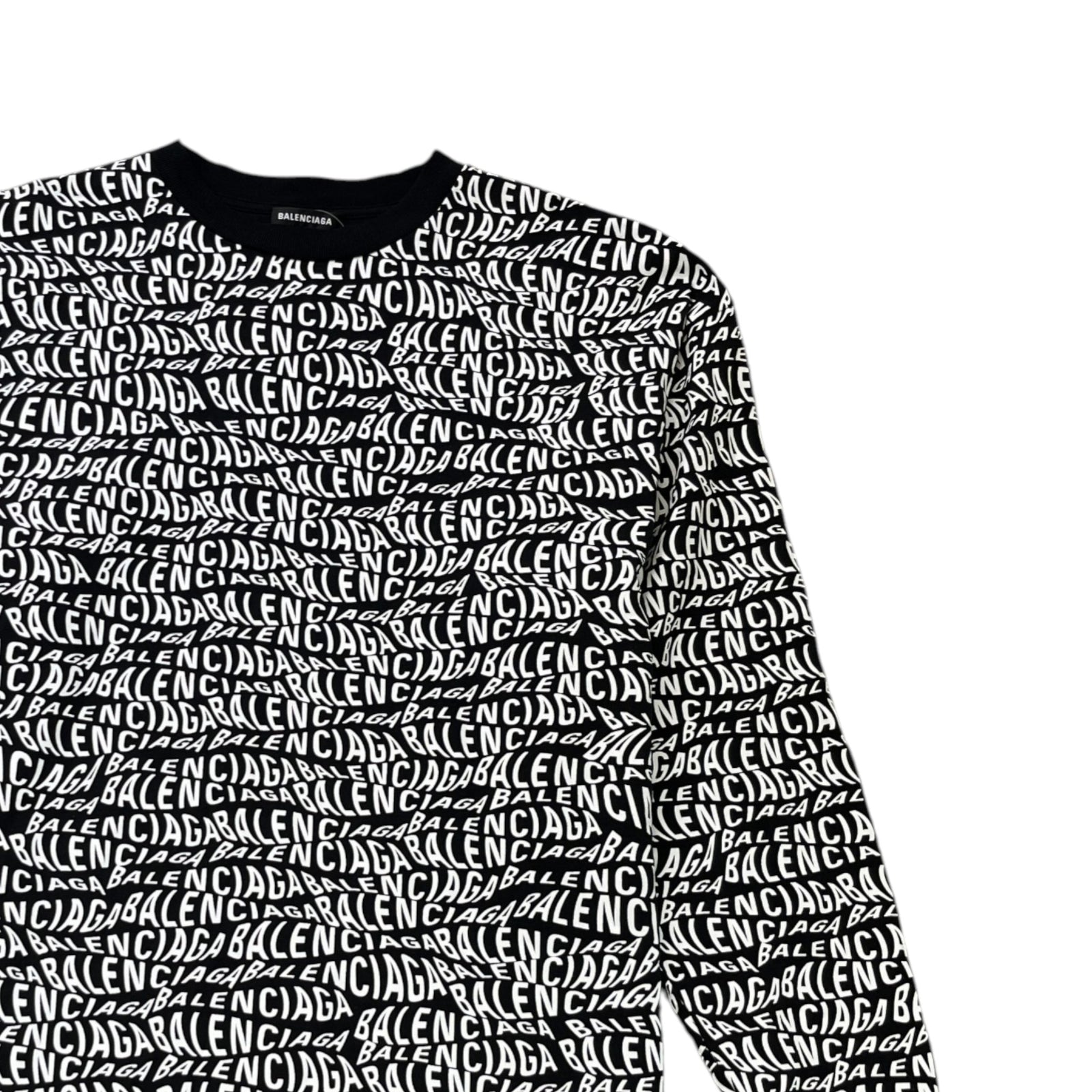 Men's Logo Print Oversized T-Shirt Black Size M - Photo 3