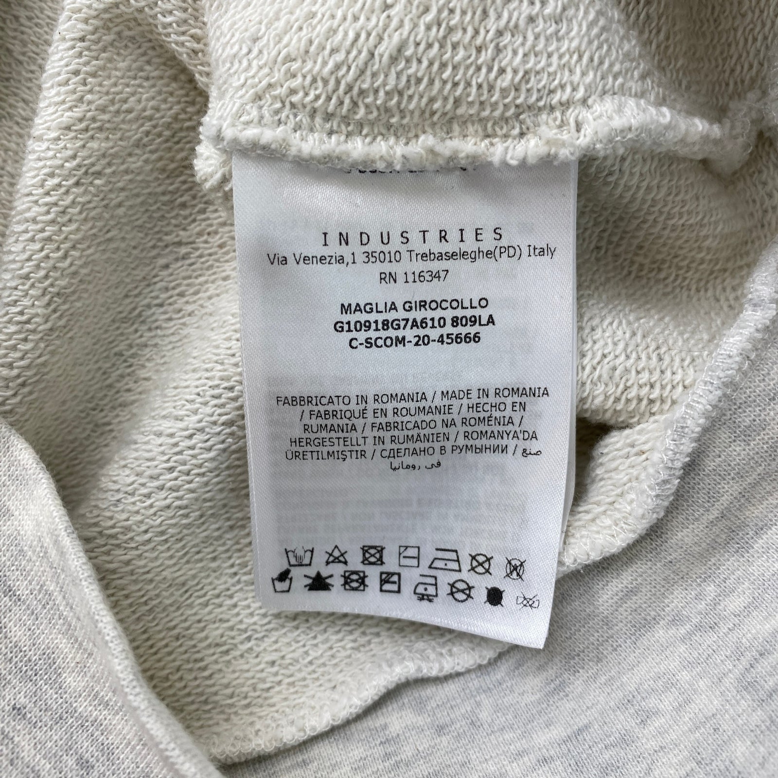Men's Maglia Sweatshirt Grey Size S - Photo 6