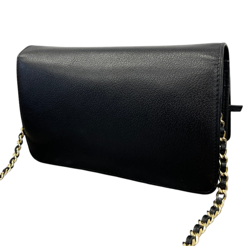 Women's Camellia Wallet On Chain Handbag Black