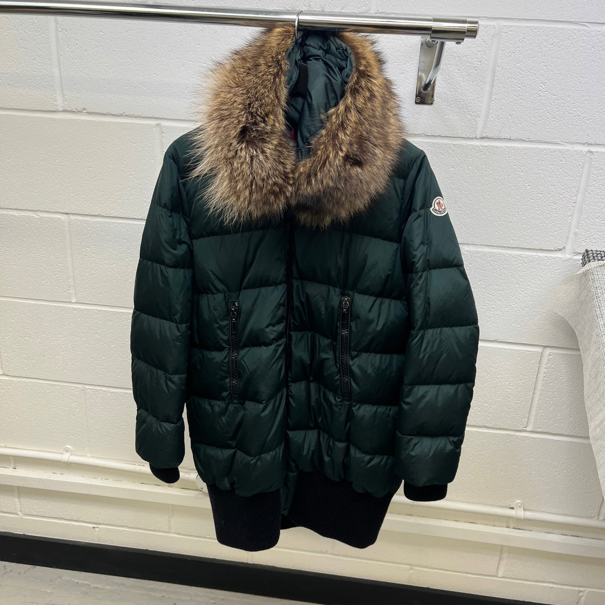 Women's Anglas Down Jacket Green Size 4 / UK 16 - Photo 12