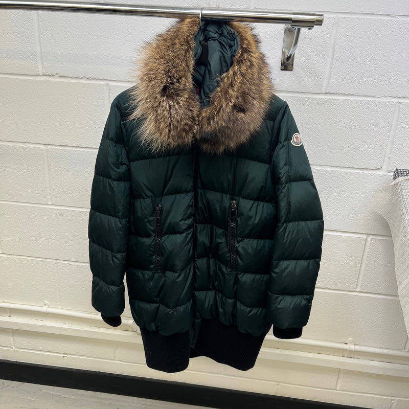 Women's Anglas Down Jacket Green Size 4 / UK 16