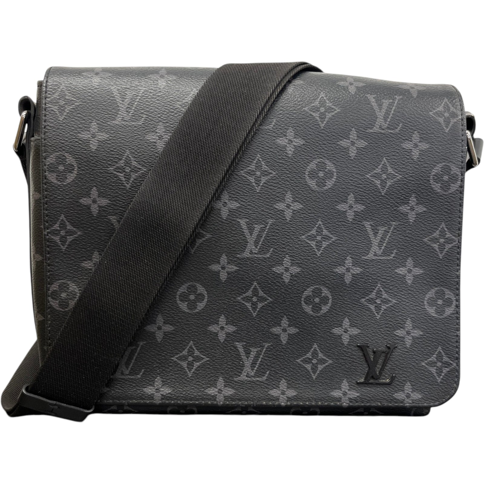 Louis Vuitton Men's Monogram Eclipse District PM Messenger Bag Grey - Photo 1