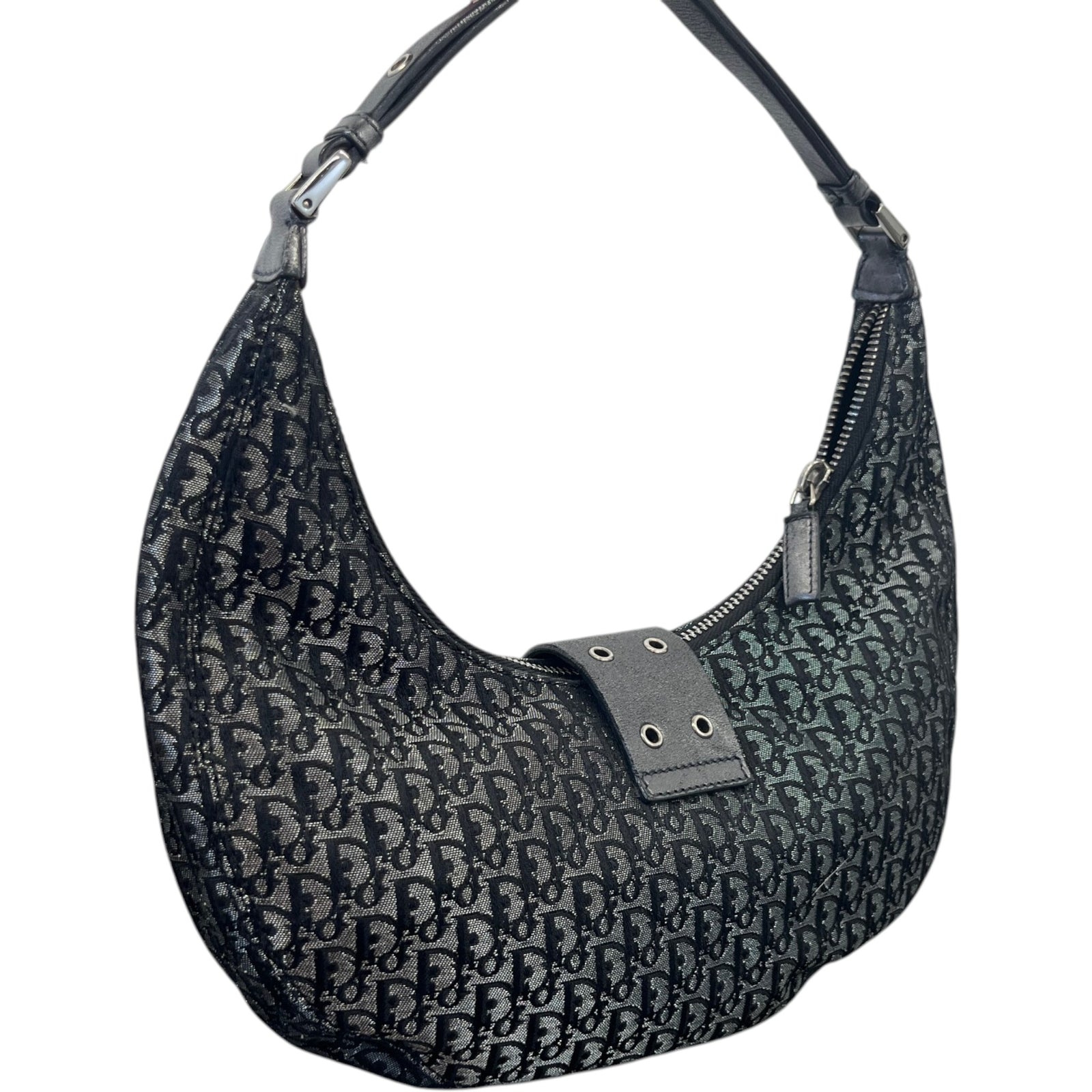 Women's Diorissimo Street Chic Hobo Bag Black - Photo 8