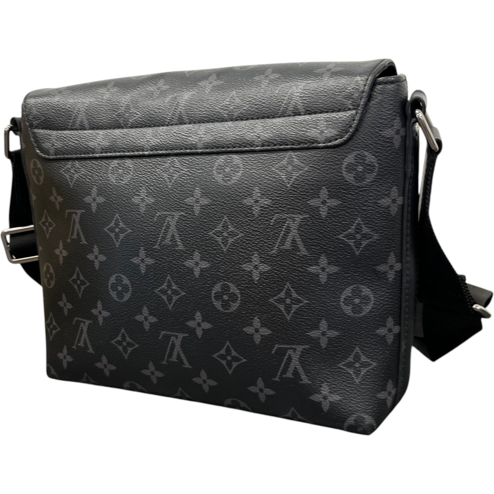 Louis Vuitton Men's Monogram Eclipse District PM Messenger Bag Grey - Photo 8