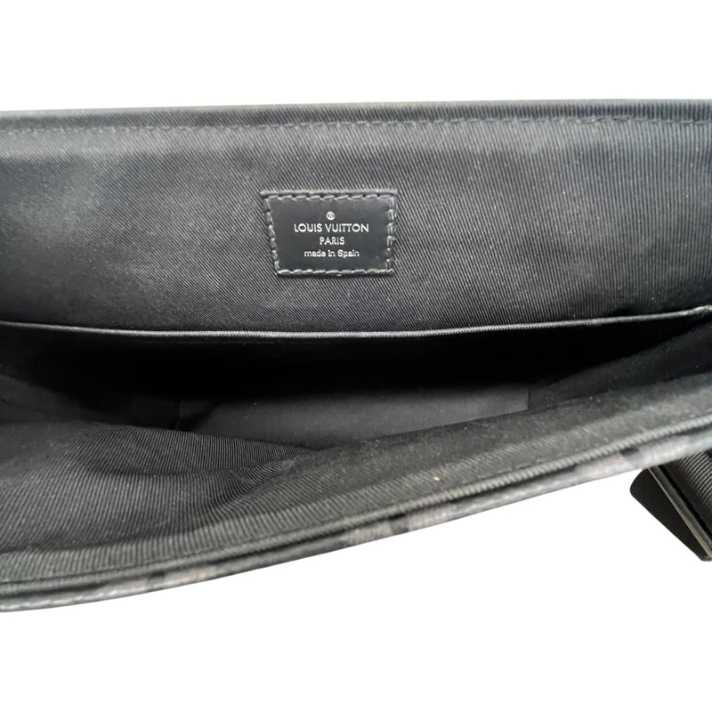 Louis Vuitton Men's Monogram Eclipse District PM Messenger Bag Grey