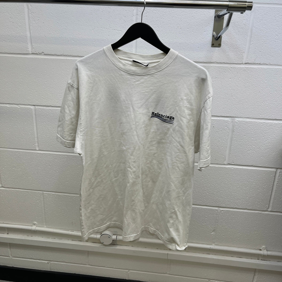 Men's Political Logo T-Shirt White Size XS - Photo 9
