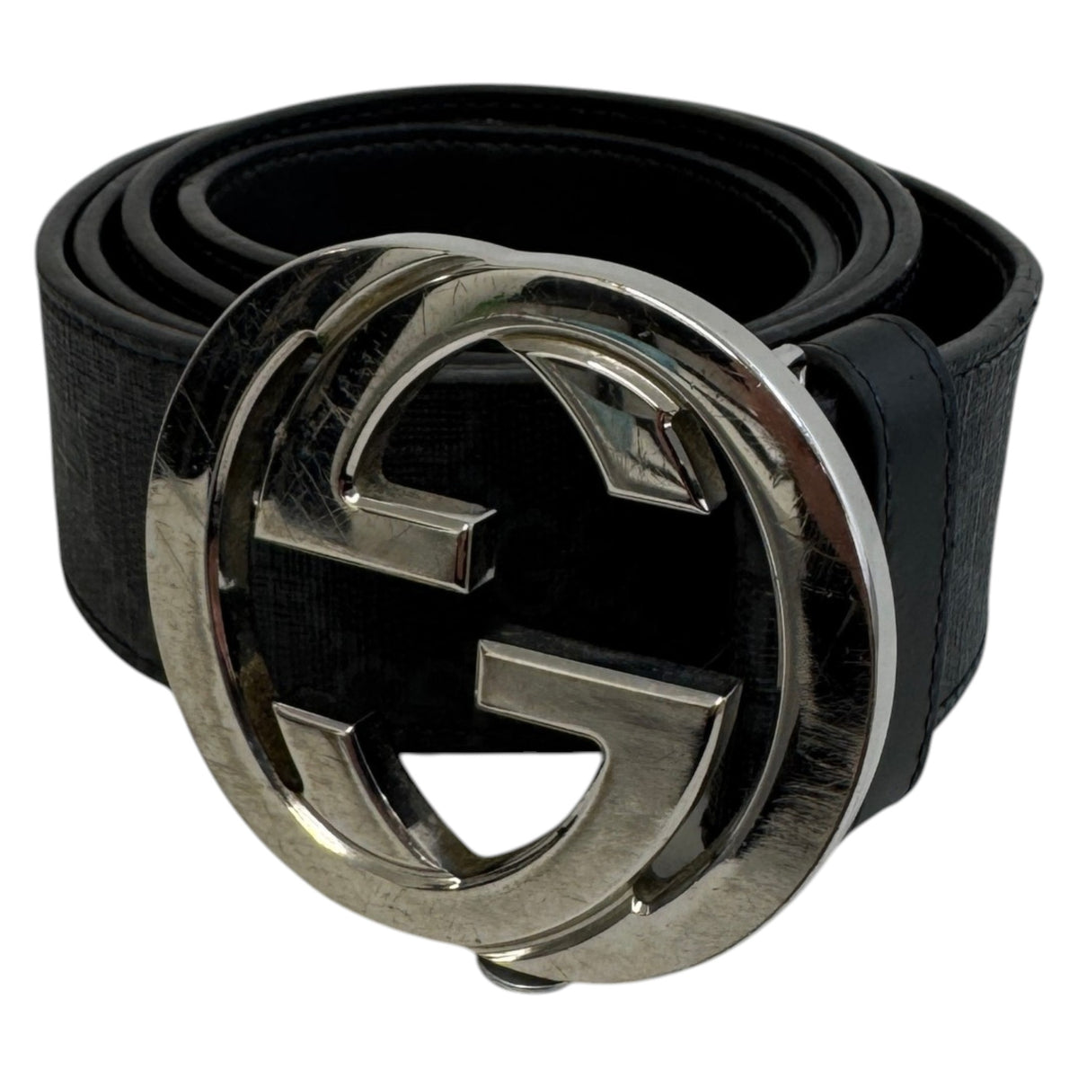Men's GG Supreme Belt Black Size 38" - Photo 1