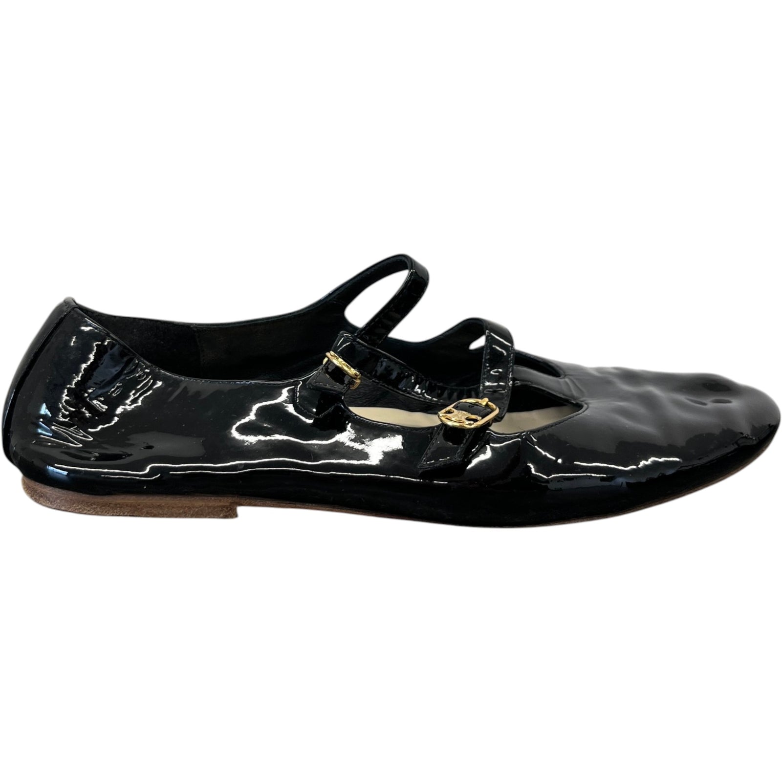 Women's Double Strap Mary Jane Mules Black Size EU 38 / UK 5 - Photo 1
