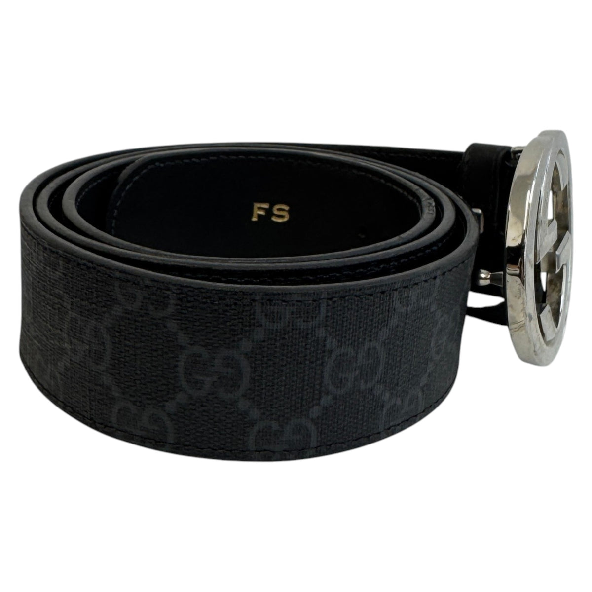 Men's GG Supreme Belt Black Size 38" - Photo 3