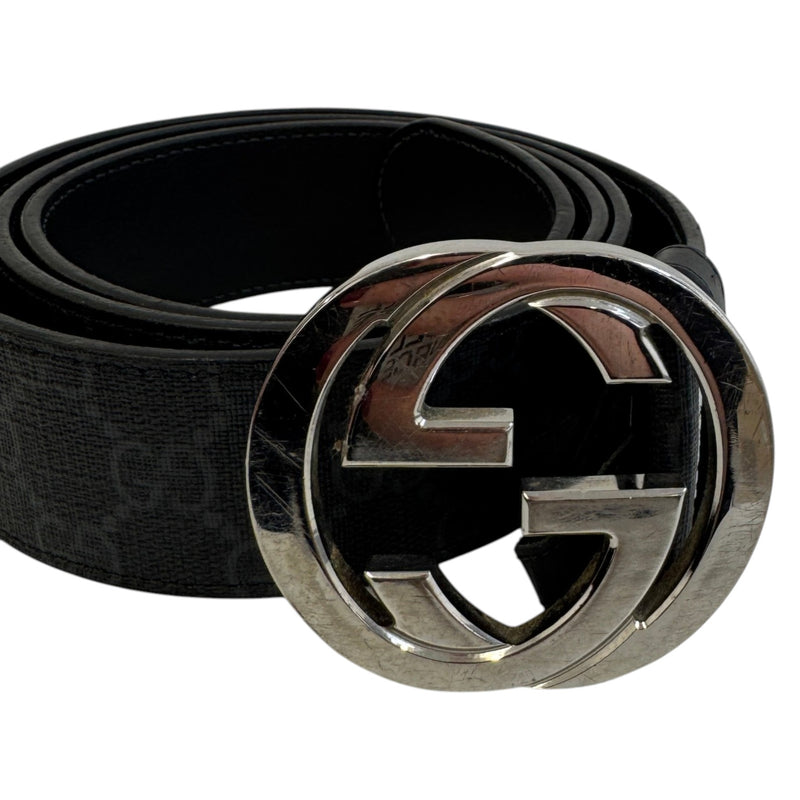 Men's GG Supreme Belt Black Size 38"
