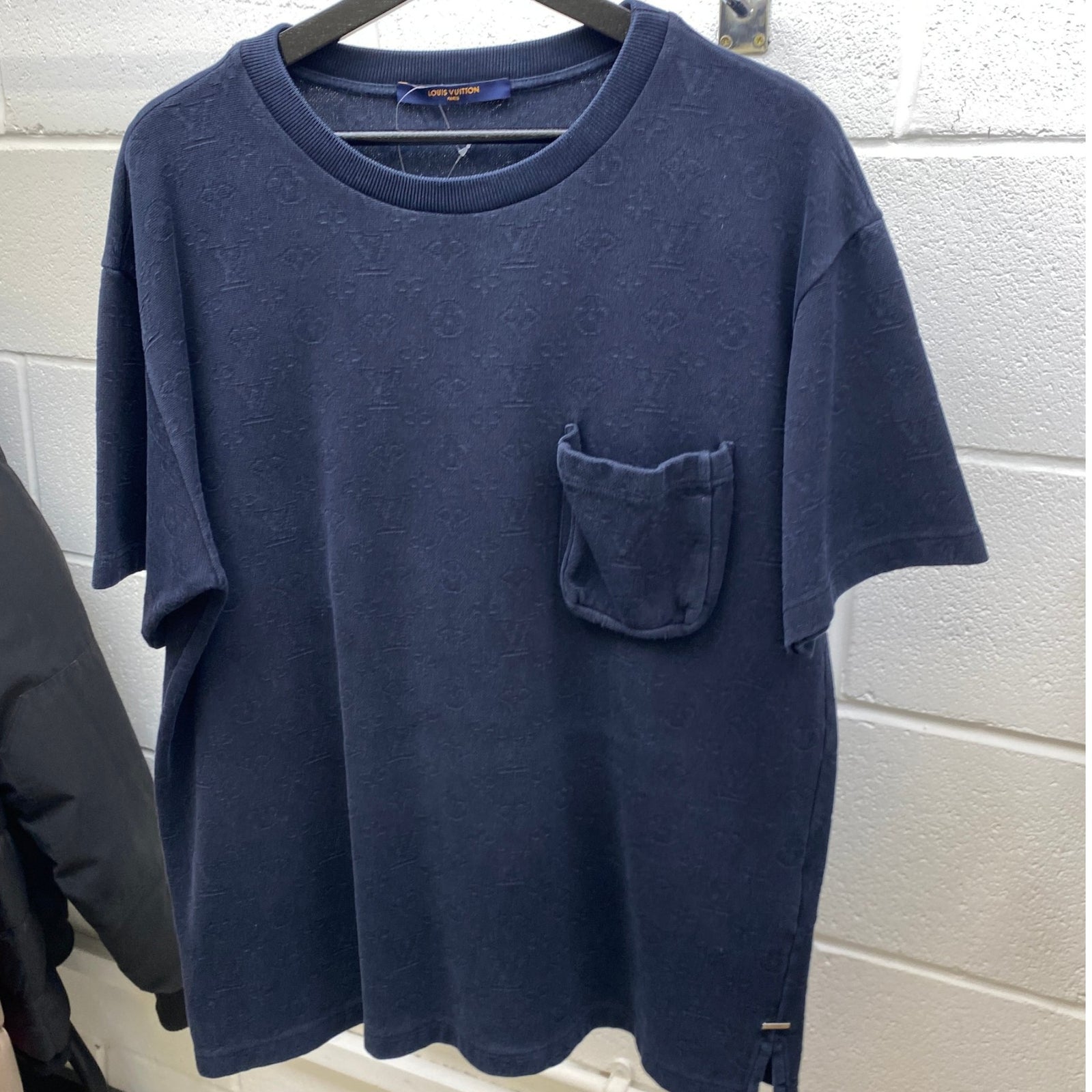 Men's Monogram 3D Pocket T-Shirt Navy Size L - Photo 7