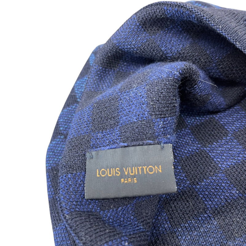 Louis Vuitton Men's Petit Damier Gradient Beanie Hat Navy