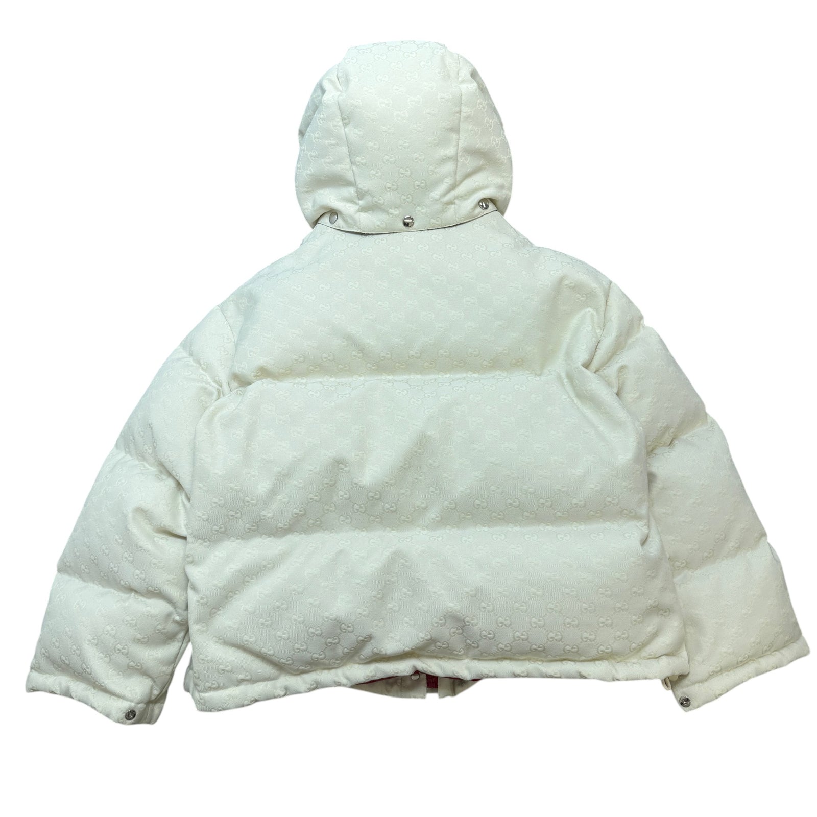 Women's Gg Supreme Bomber Down Jacket Cream Size IT 42 / UK 10 - Photo 2
